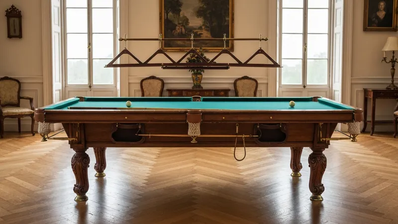 Table de billard vintage : charme et élégance